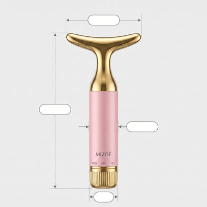 Masajeador Facial Antiarrugas MIZGE MGE-018 Vibración T + Pila Incluida