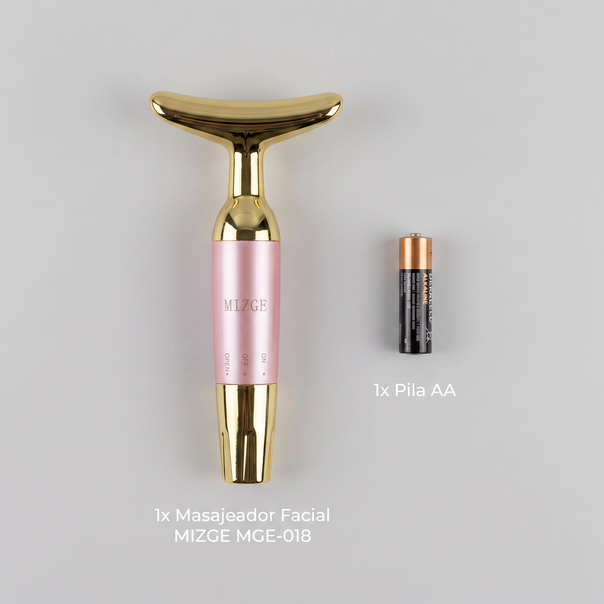 Masajeador Facial Antiarrugas MIZGE MGE-018 Vibración T + Pila Incluida