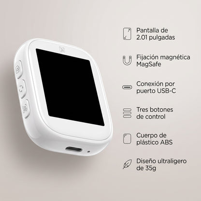 Pantalla Secundaria Magnetica Magsafe Para Celular Espejo Vlogging Fotos Selfie HD
