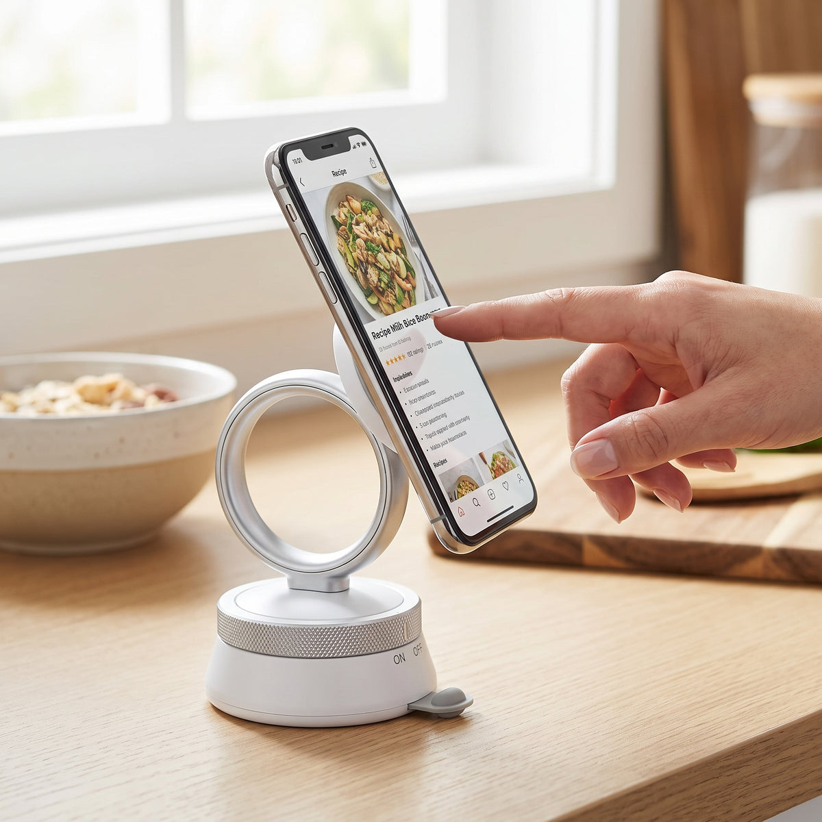 Soporte Magnético Celular Ventosa Al Vacío Giratorio 360 Multiuso Auto Escritorio