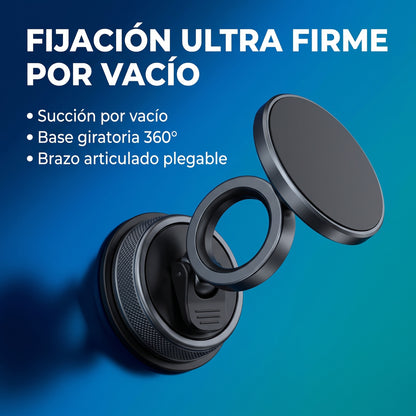 Soporte Magnético Celular Ventosa Al Vacío Giratorio 360 Multiuso Auto Escritorio